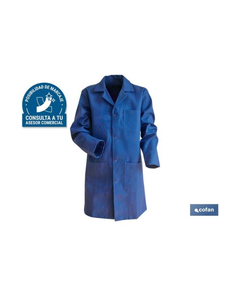 BATA AZUL OSCURA LIMEUR 100% ALGODÓN T-XXXL