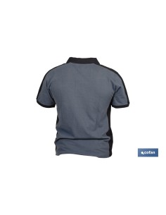 POLO BALDER ELASTANO 210 G/M2 GRIS OSCURO-NEGRO TALLA XL 2