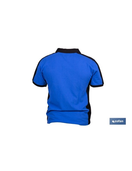 POLO FREYJA ELASTANO 210 G/M2 AZUL-NEGRO TALLA XL