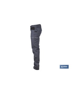PANTALÓN DE TRABAJO LOKI ELASTANO 215 G/M2 GRIS ANTRACITA TALLA 38 2