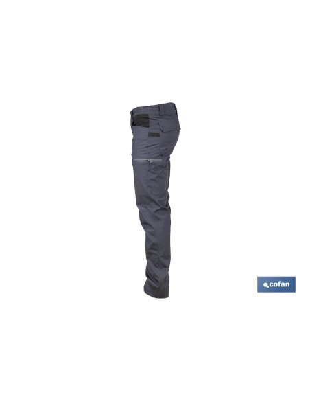 PANTALÓN DE TRABAJO LOKI ELASTANO 215 G/M2 GRIS ANTRACITA TALLA 48