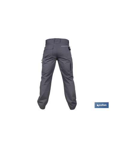 PANTALÓN DE TRABAJO LOKI ELASTANO 215 G/M2 GRIS ANTRACITA TALLA 48