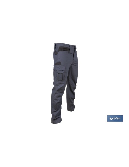 PANTALÓN DE TRABAJO LOKI ELASTANO 215 G/M2 GRIS ANTRACITA TALLA 48