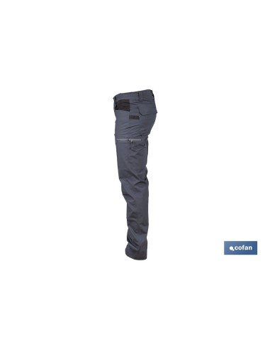PANTALÓN DE TRABAJO LOKI ELASTANO 215 G/M2 GRIS ANTRACITA TALLA 50