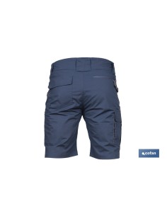 BERMUDAS DE TRABAJO TYR ELASTANO 215 G/M2 AZUL MARINO CON DETALLES GRISES TALLA 64 2