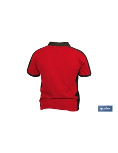 POLO HELA ELASTANO 210 G/M2 ROJO OSCURO-NEGRO TALLA XXXL 2