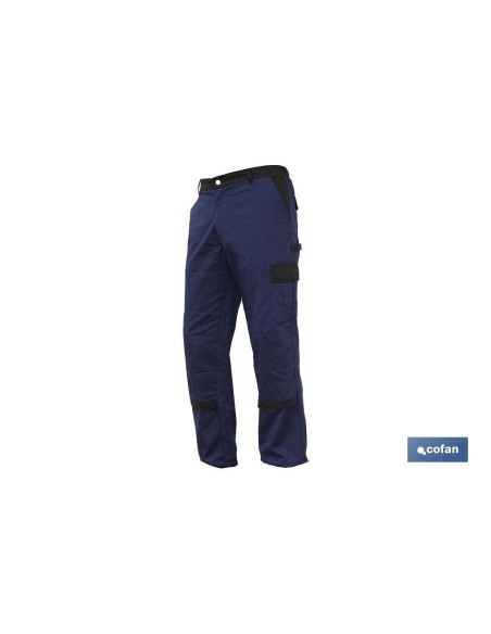 PANTALON TRAB. FLEX. JANO SLIM FIT MARINO/NEGRO T-58