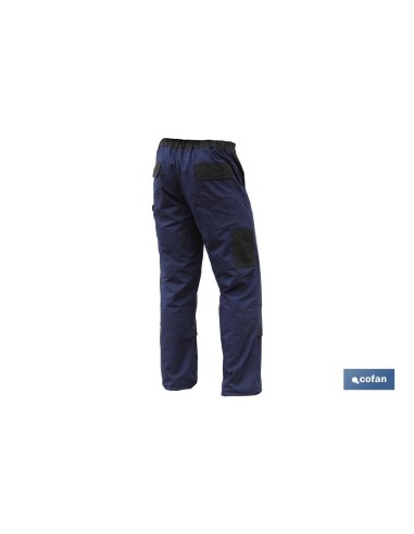 PANTALON TRAB. FLEX. JANO SLIM FIT MARINO/NEGRO T-58