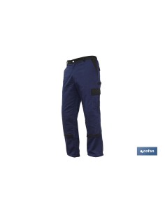PANTALON TRAB. FLEX. JANO SLIM FIT MARINO/NEGRO T-64