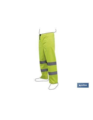 PANTALÓN DE LLUVIA DE ALTA VISIBILIDAD MODELO RIGEL AMARILLA TALLA XXL