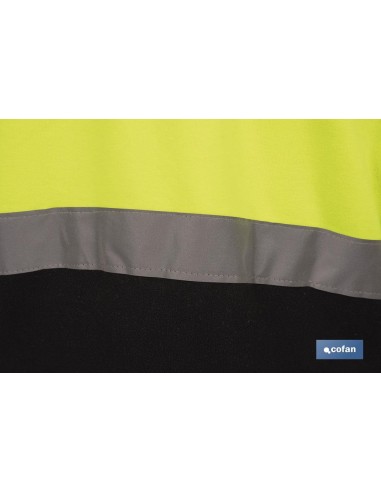 FORRO POLAR DE ALTA VISIBILIDAD MODELO ALTAIR AMARILLO Y AZUL TALLA L
