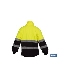 FORRO POLAR DE ALTA VISIBILIDAD MODELO ALTAIR AMARILLO Y AZUL TALLA XXXL 2