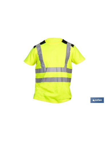 CAMISETA DE ALTA VISIBILIDAD MODELO ATLAS AMARILLA Y NEGRA TALLA XXXL