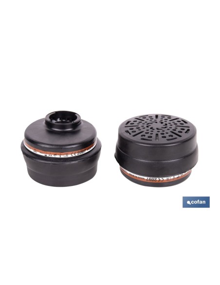 SET DE 2 FILTROS TIPO A1P3 (ADAPTABLES A MÁSCARA FACIAL)