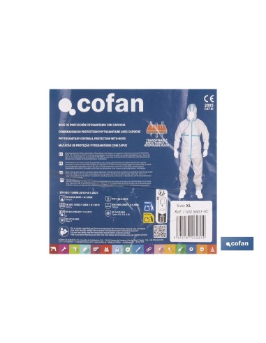 BUZO C/CAPUCHA FITOSANITARIOS ISO 27065 TALLA XL
