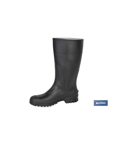 BOTA ALTA DE AGUA PVC NEGRA TALLA 40