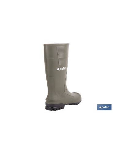 BOTA ALTA DE AGUA PVC VERDE TALLA 36