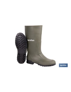 BOTA ALTA DE AGUA PVC VERDE TALLA 40