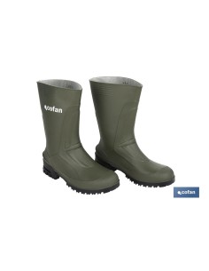BOTA PVC VERDE MEDIA CAÑA TALLA 41