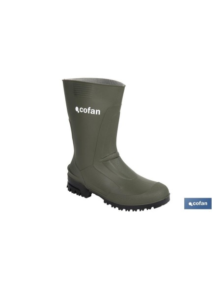 BOTA PVC VERDE MEDIA CAÑA TALLA 46