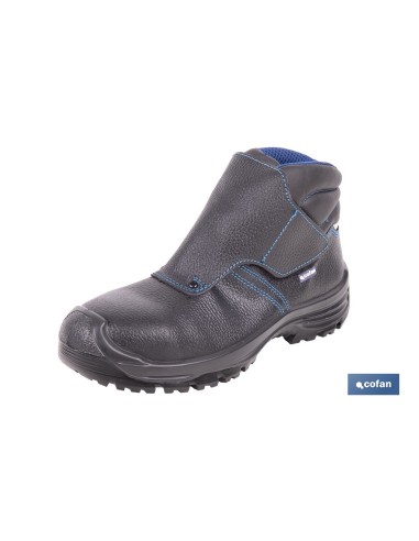 BOTA PIEL NEGRO CIERRE VELCRO S3 MODELO URIAN T 36