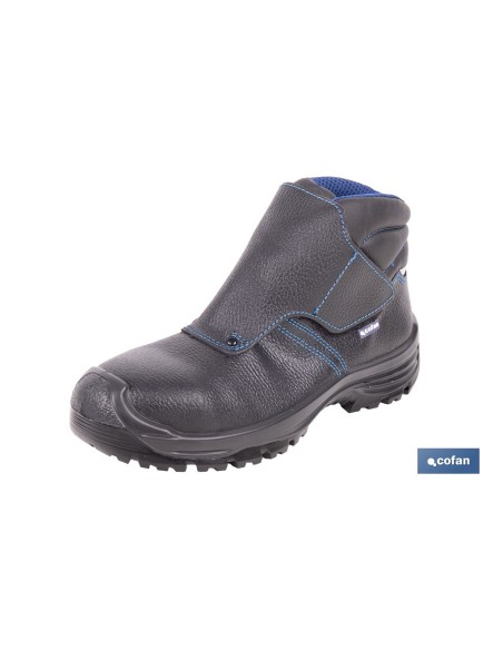 BOTA PIEL NEGRO CIERRE VELCRO S3 MODELO URIAN T 36