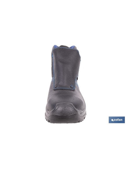 BOTA PIEL NEGRO CIERRE VELCRO S3 MODELO URIAN T 37