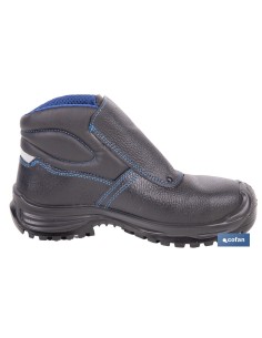 BOTA PIEL NEGRO CIERRE VELCRO S3 MODELO URIAN T 43 2