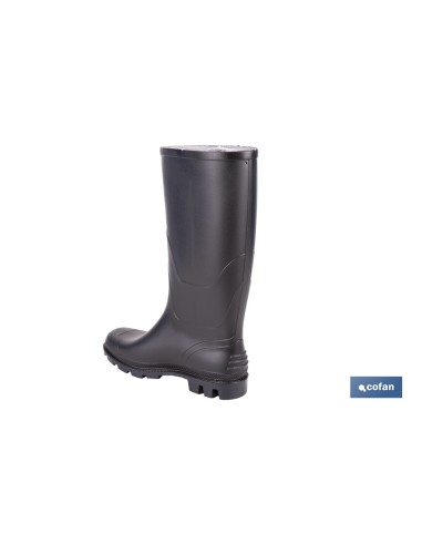 BOTA ALTA DE AGUA PVC NEGRA OB FO SR TALLA 40