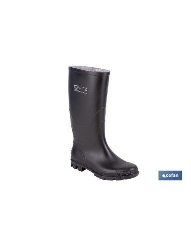 BOTA ALTA DE AGUA PVC NEGRA OB FO SR TALLA 45