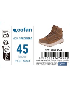 BOTA DE TREKKING MARRÓN MODELO SARDINERO TALLA 45 2