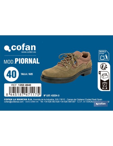 ZAPATILLAS TREKKING KAKI MODELO PIORNAL TALLA 40