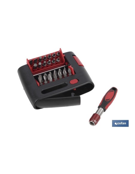 SET PUNTAS PH, PZ, TORX, SL, HEX (27 pcs.)