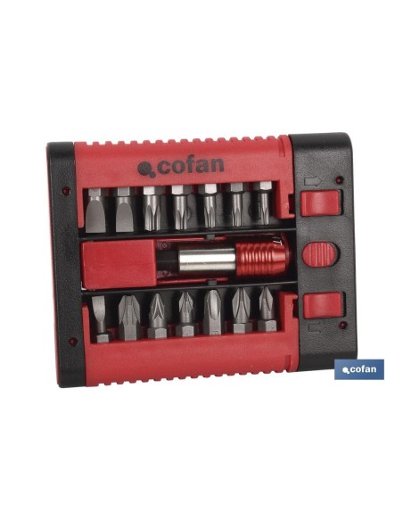 SET PUNTAS ADAPTADOR PH, PZ, TORX, SL (15 pcs.)