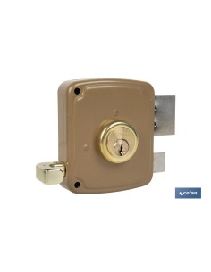 CERRADURA SOBREPONER C/CERRADERO 100mm IZQUIERDA