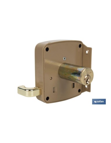 CERRADURA SOBREPONER C/CERRADERO 120mm DERECHA