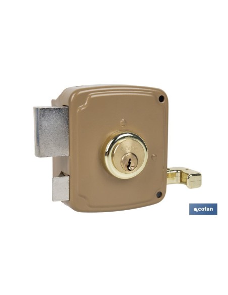 CERRADURA SOBREPONER C/CERRADERO 140mm DERECHA