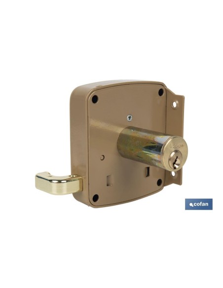 CERRADURA SOBREPONER C/CERRADERO 140mm DERECHA