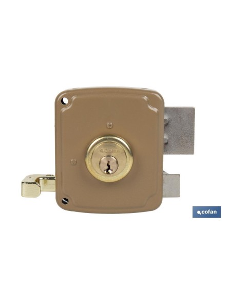 CERRADURA SOBREPONER C/CERRADERO 140mm IZQUERDA