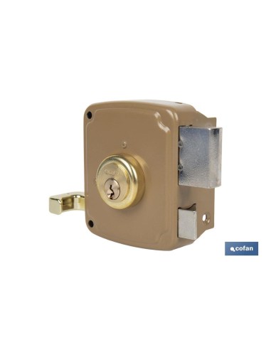 CERRADURA SOBREPONER C/CERRADERO 140mm IZQUERDA