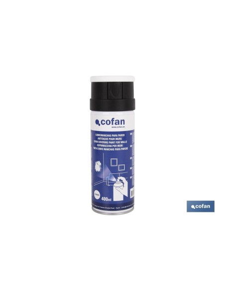 CUBREMANCHAS PARA PARED COLOR BLANCO 400 ML