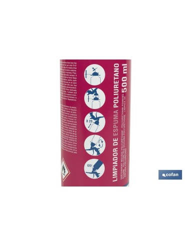 LIMPIADOR ESPUMA POLIURETANO 500 ML
