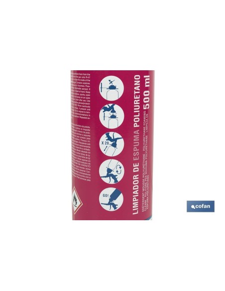 LIMPIADOR ESPUMA POLIURETANO 500 ML