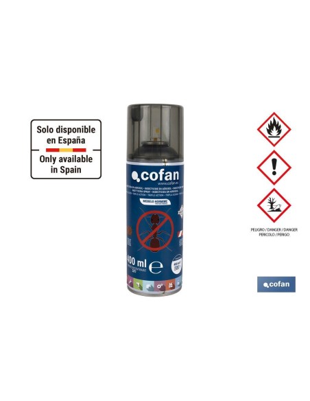 INSECTICIDA EN AEROSOL HORMIGAS TRIPLE ACCIÓN MODELO HORMIWE 400g