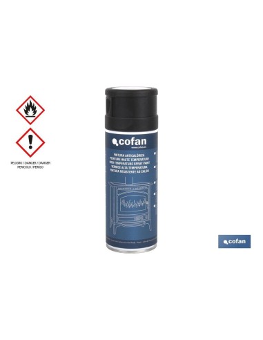 PINTURA ANTICALORICA NEGRA. 400ML