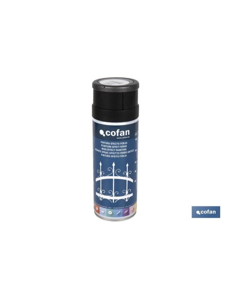 PINTURA EFECTO FORJA NEGRO 400 ML