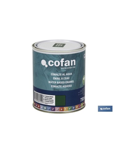 ESMALTE AL AGUA (750 ML) VERDE PRADERA SATINADO