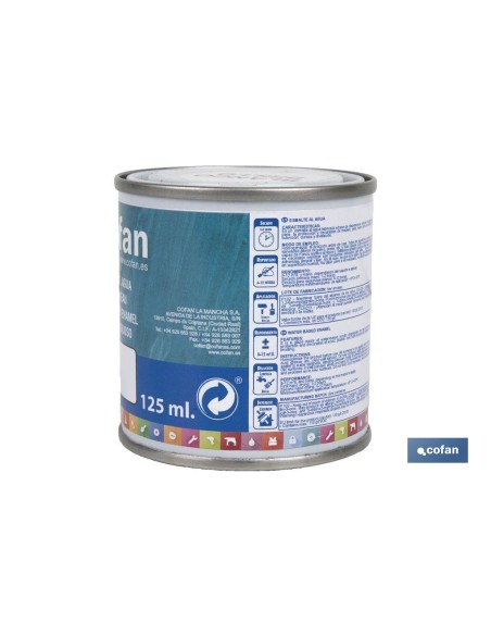 ESMALTE AL AGUA (125 ML) BLANCO BRILLO