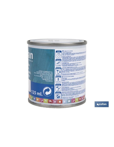 ESMALTE AL AGUA (125 ML) BLANCO MATE