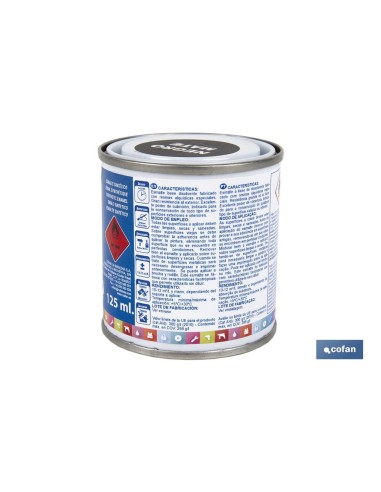 ESMALTE SINTÉTICO (125 ML) NEGRO MATE